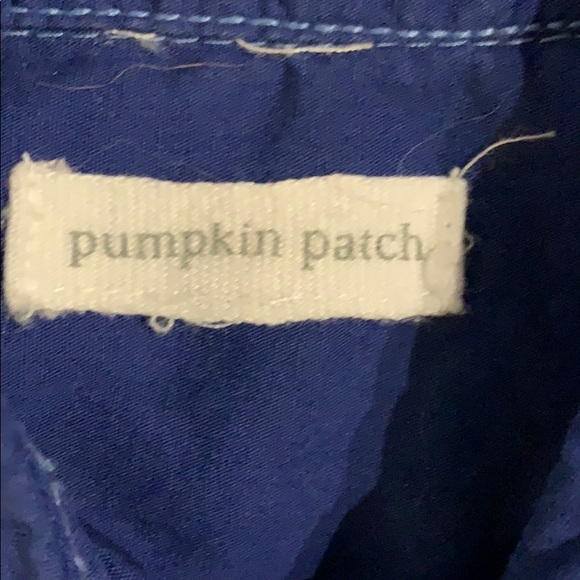 Pumpkin Patch Cobalt Blue Button up shirt - Picture 3 of 5